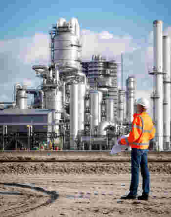 Petrochemical inspector with drawing